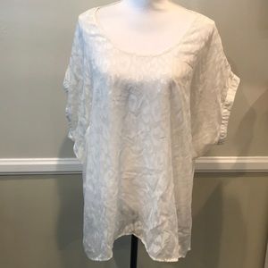 Lane Bryant sheer leopard print blouse 18/20